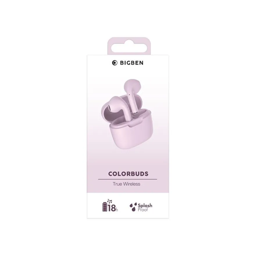BIGBEN Connected COLORBUDS - Écouteurs sans fil avec micro - rose