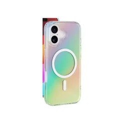 BIGBEN Connected Hybrid - Coque de protection pour Apple iPhone 17 - irisé transparent