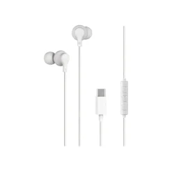 BigBen Kit main libre - Ecouteurs filaire avec micro - intra-auriculaire - prise USB - blanc
