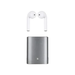 BigBen Metal Buds - Kit main libre - écouteur sans fil bluetooth - boitier noir