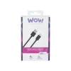 Bigben WOW - câble de charge et de synchronisation USB/USB-C - 2 m - noir