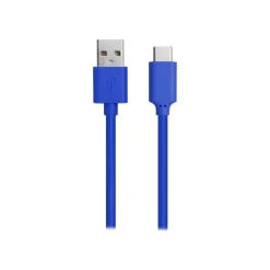 Bigben WOW - câble de charge et de synchronisation USB/USB-C - 1 m - bleu