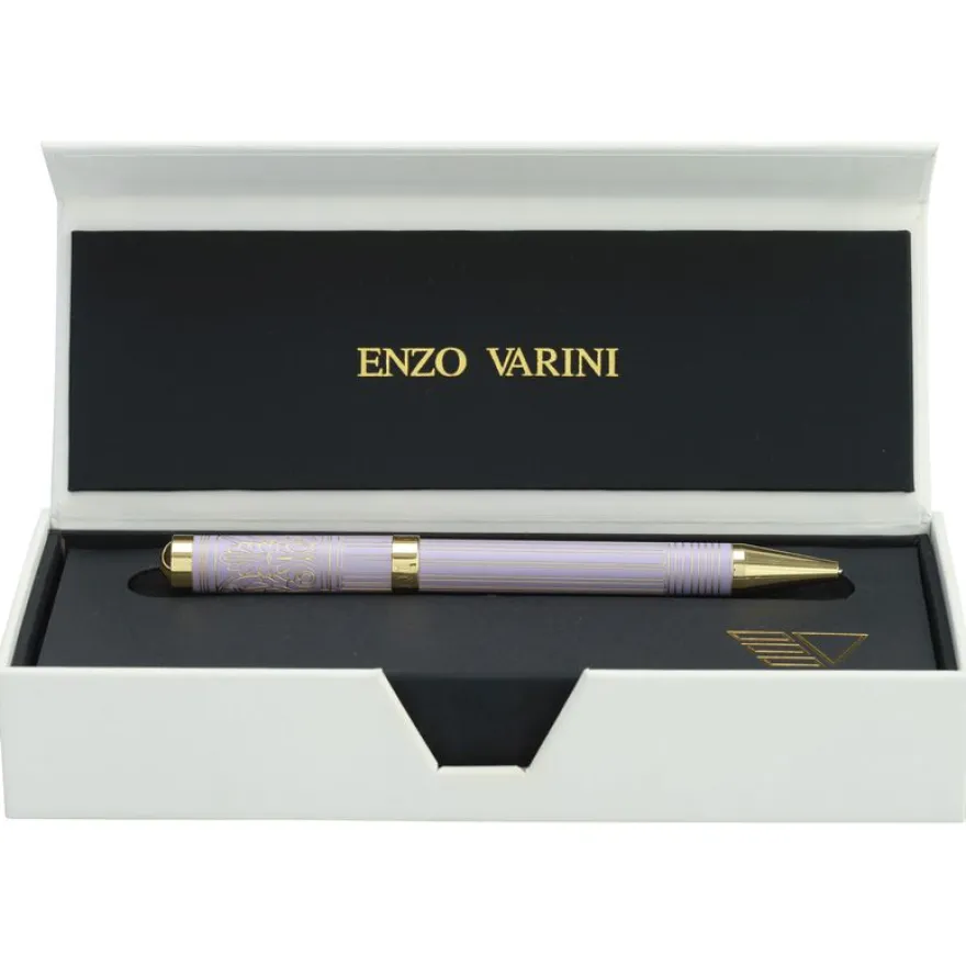 Bille ENZO VARINI "Palazzo Greek Colonnes" coloris rose & violet