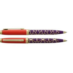 Bille ENZO VARINI "Taormina XL Nakâra" coloris Violet & Orange