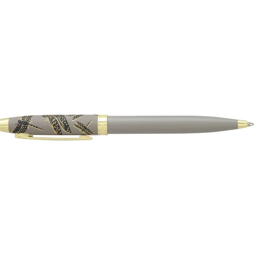 Bille ENZO VARINI "Taormina XL Bugs" motifs libellules coloris gris