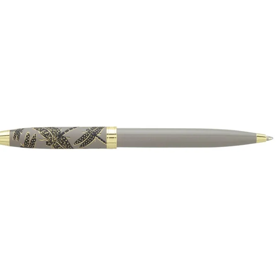 Bille ENZO VARINI "Taormina XL Bugs" motifs libellules coloris gris