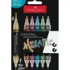 Black Edition Shake & Paint Acrylic Markers Metallic x 6