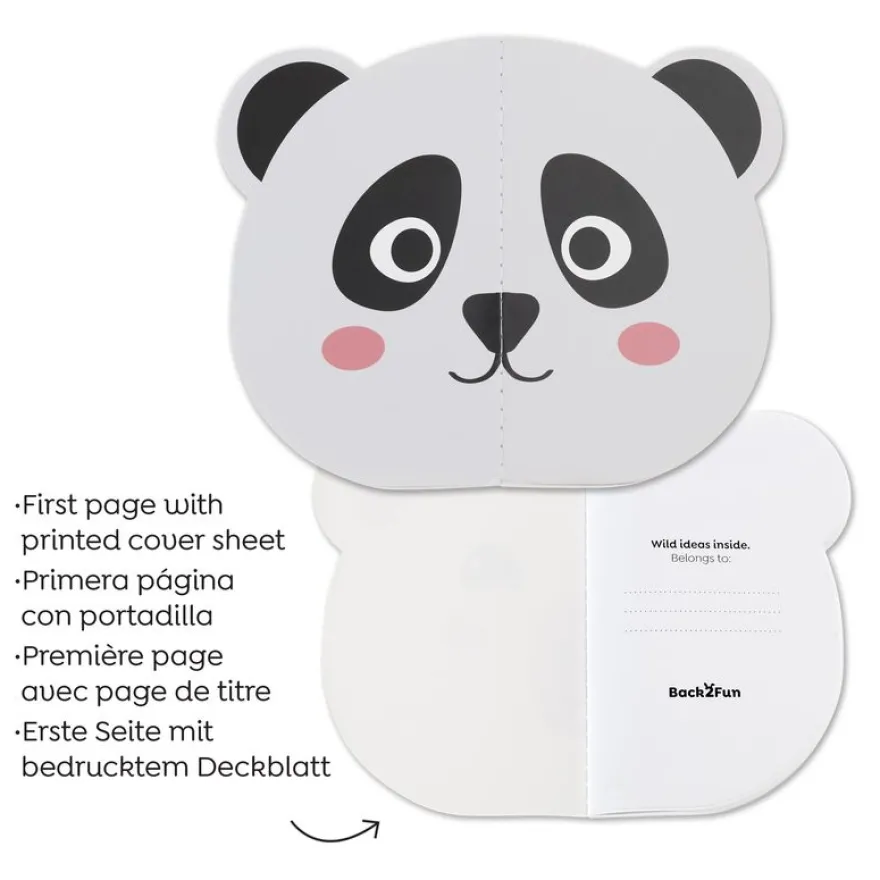Blister de 2 carnets panda - capy Too Cute Back2Fun