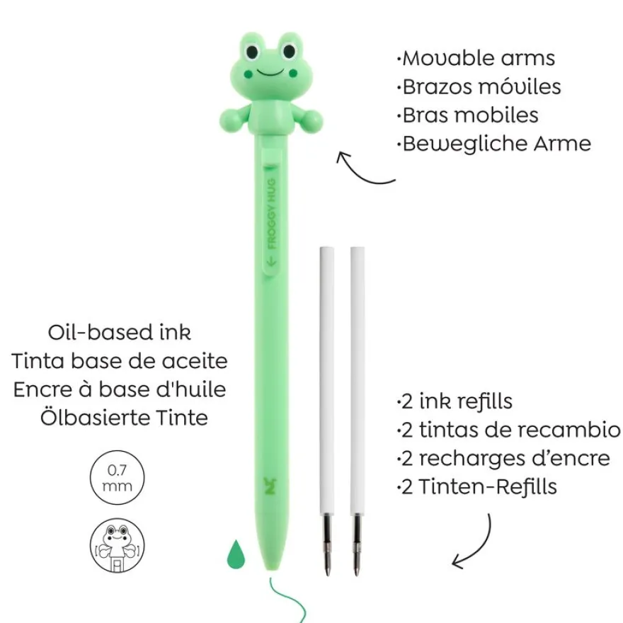 Blister de 1 stylo grenouille Hug Attack Back2Fun