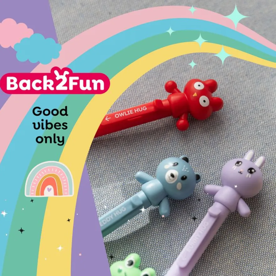 Blister de 1 stylo Ours Hug Attack Back2Fun