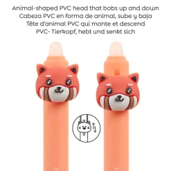 Blister de 2 stylos effaçables zebre - renard Soft Oops Back2fun