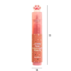 Blister de 3 surligneurs aux couleurs brillantes assorties Pattes de chat Back2Fun