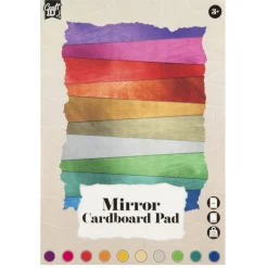 Bloc de papier - cartonne miroir de couleur A4 - 10 feuilles - 250 gr