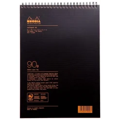 Bloc-Notes Rhodia 19920C A4 – Papier Clairefontaine 90 g/m² - Quadrillage 5x5 - 80 Feuilles Détachables