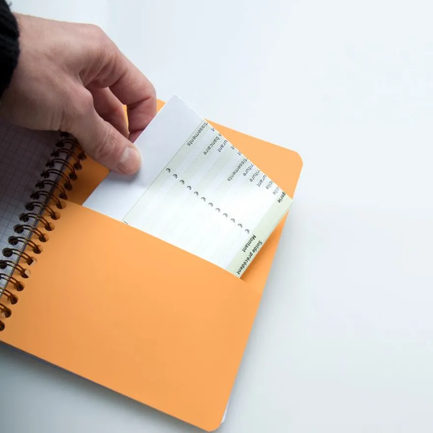 Bloc-Notes Rhodia 19920C A4 – Papier Clairefontaine 90 g/m² - Quadrillage 5x5 - 80 Feuilles Détachables