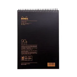 Bloc-Notes Rhodia 19920C A4 – Papier Clairefontaine 90 g/m² - Quadrillage 5x5 - 80 Feuilles Détachables
