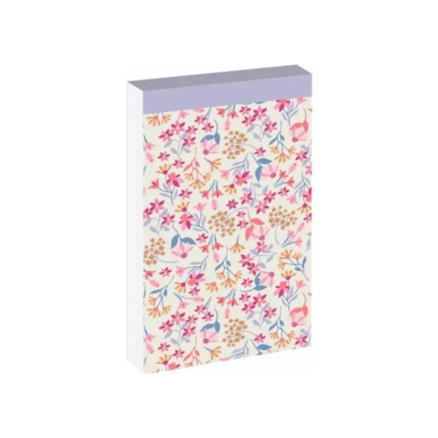 Blue Art Grenadine Heart - To-do-list - 10 x 18 cm - 35 feuilles - jardin fleuri
