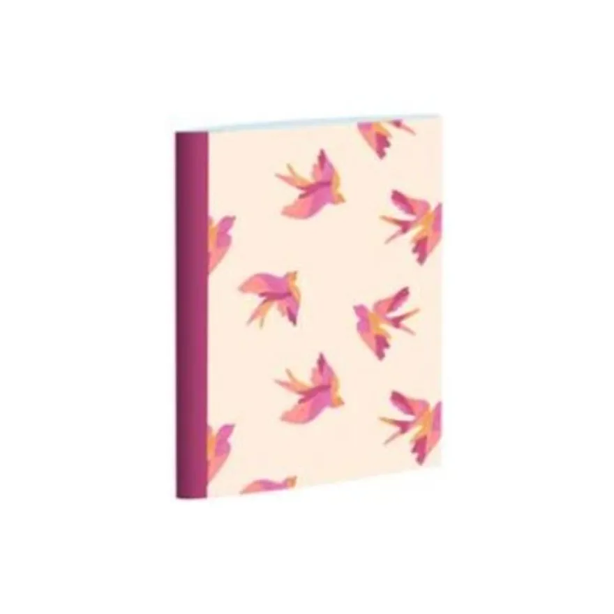 BLUE ART Summer Breeze - Cahier Select - 16,5 x 22 cm - 128 feuilles / 64 pages - oiseau