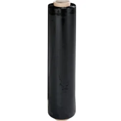 Bobine Film étirable noir opaque - 17 microns - 45 cm x 300 m