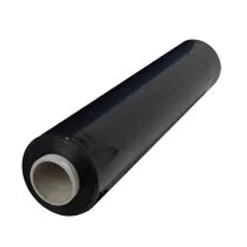 Bobine Film étirable noir opaque - 17 microns - 45 cm x 300 m
