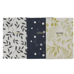 Boho Farmer - Lot de 3 carnets A5 14,8 x 21 cm - Lignés - 48 pages - 70 g