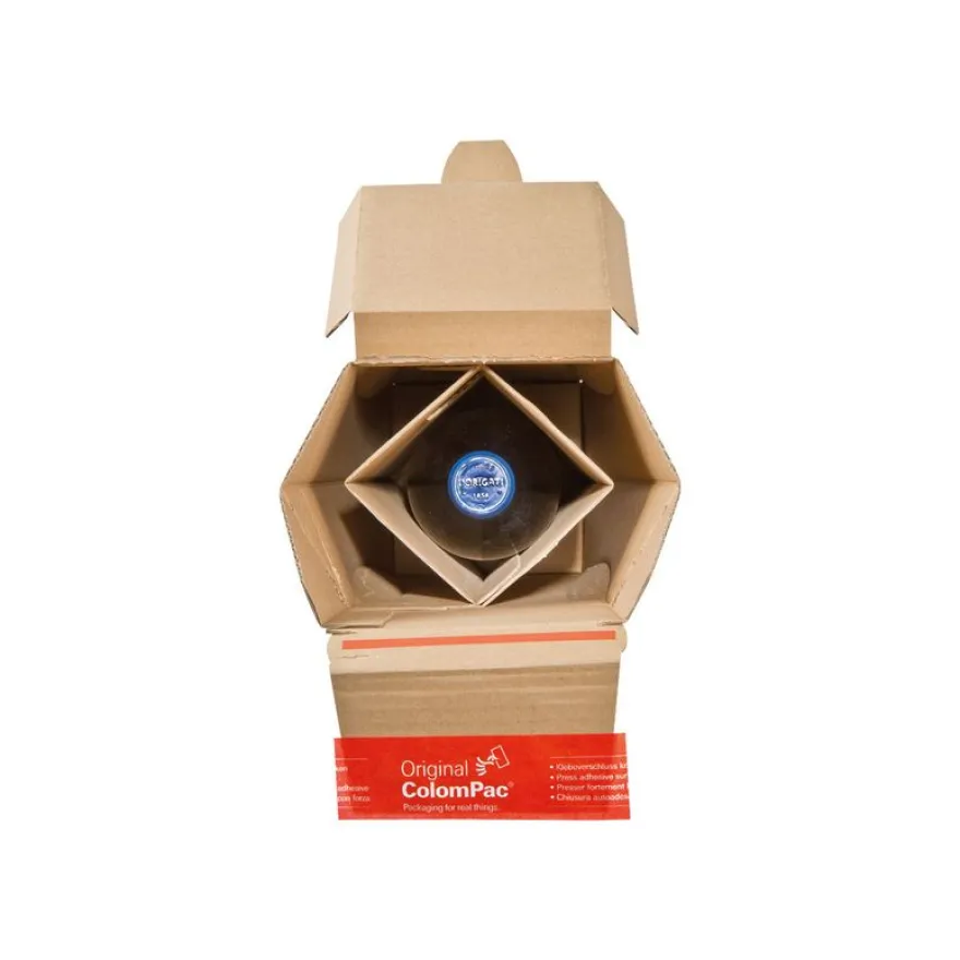 Boite d'expédition 1 bouteille ColomPac® 74 x 74 x 305 mm