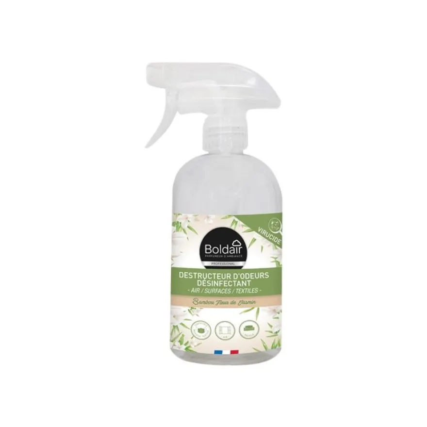Boldair - Désodorisant vaporisateur destructeur d'odeurs - bambou jasmin - 500 ml