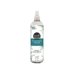 Boldair Ecocert - Désodorisant/brume de linge - vaporisateur 400 ml - eucalyptus vetiver