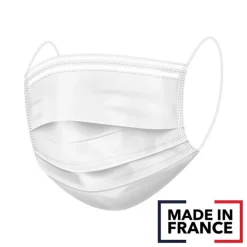 Boîte de 50 masques chirurgicaux "made in France" (non stériles) - type II R - blanc