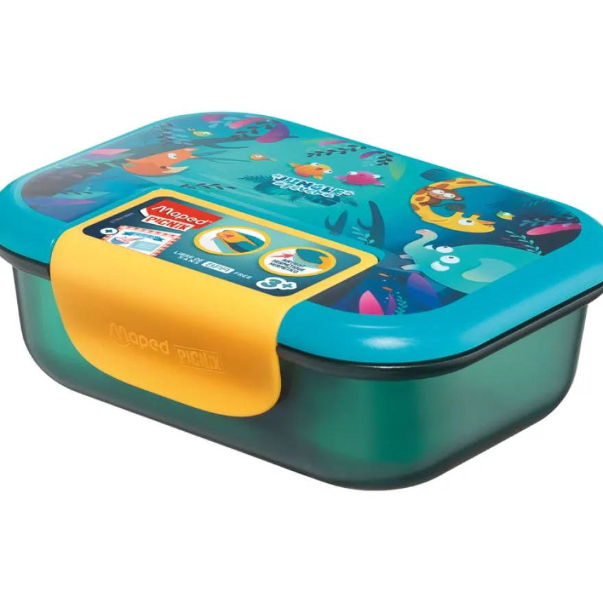 Boîte repas Ecozen 900 ml pour enfants – Design Jungle Fever – Hermétique et écologique