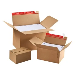 Boîtes d'expédition CP 141 - 44.5 cm x 31.5 cm x 18-30 cm - A4 - brun - Colompac
