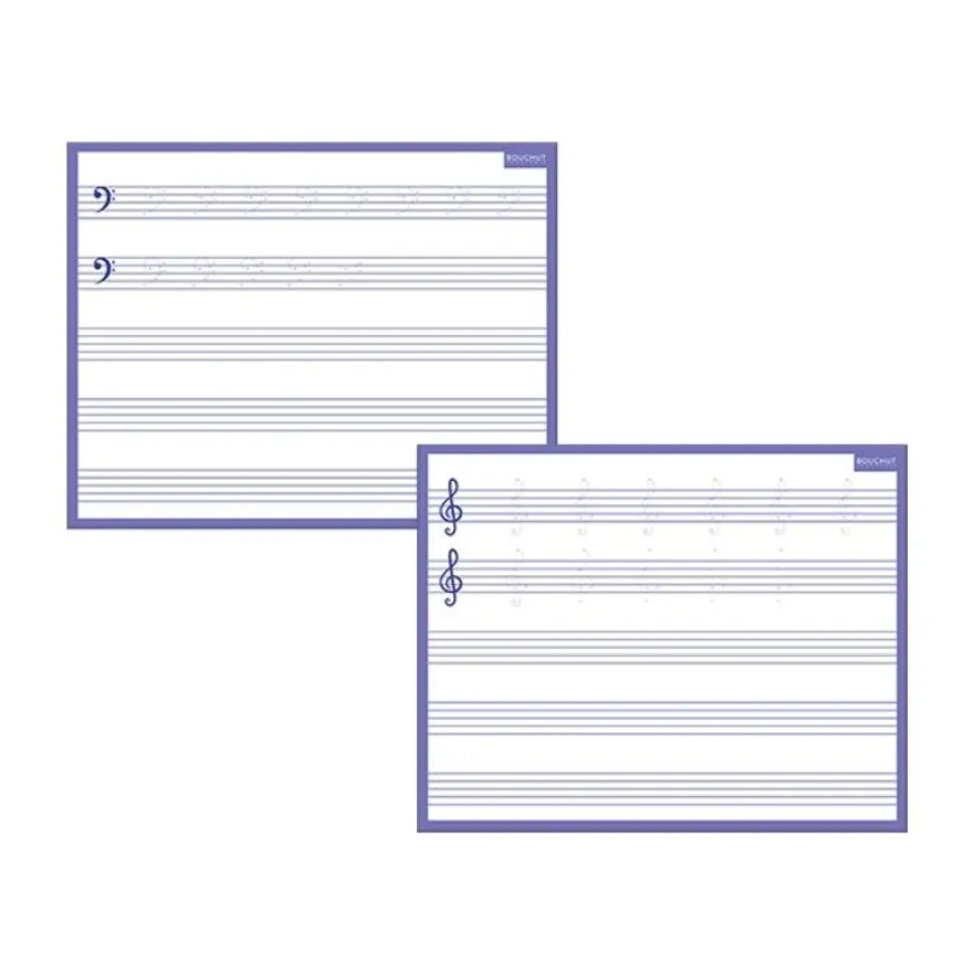 Bouchut - Ardoise mini - Solfège - 21 x 26,5 cm - double face
