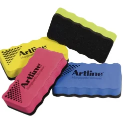 Brosse magnétique ARTLINE - pour tableaux blancs - corps mousse - disponible dans différentes couleurs