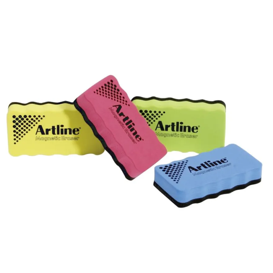Brosse magnétique ARTLINE - pour tableaux blancs - corps mousse - disponible dans différentes couleurs