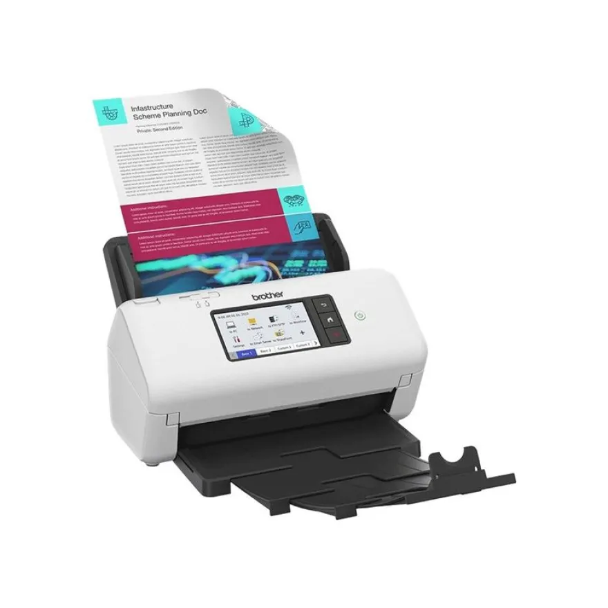 Brother ADS-4700W - scanner de documents A4 - USB 3.0 - 1200 ppp x 1200ppp - 40ppm