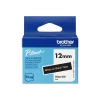 Brother BTAG-335 - Blanc sur noir - Rouleau (1,2 cm x 4 m)