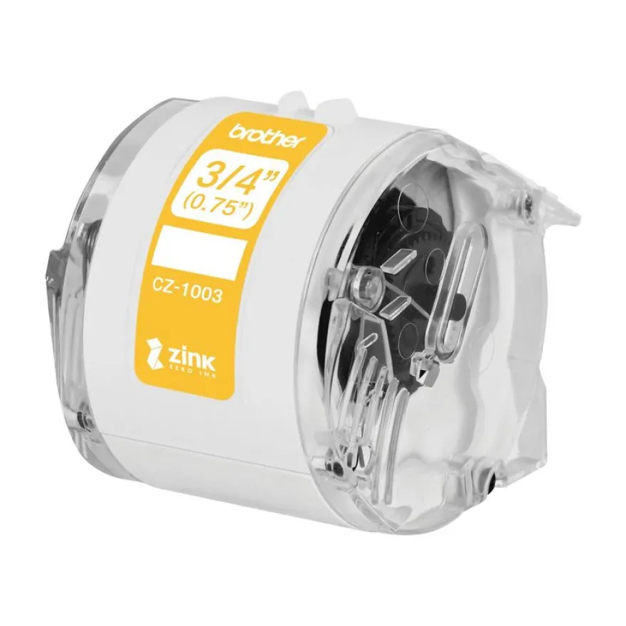Brother CZ-13 - Ruban d'étiquettes auto-adhésives - 1 rouleau (19 mm x 5 m) - couleurs