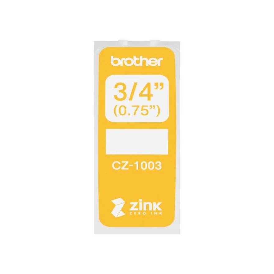 Brother CZ-13 - Ruban d'étiquettes auto-adhésives - 1 rouleau (19 mm x 5 m) - couleurs
