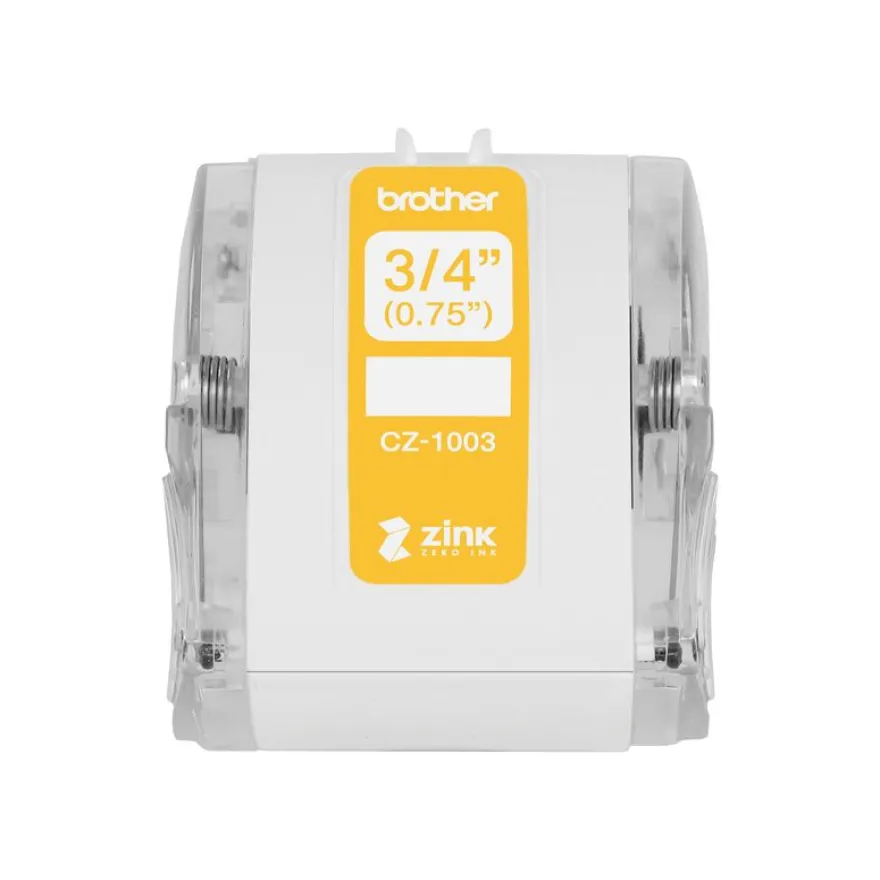Brother CZ-13 - Ruban d'étiquettes auto-adhésives - 1 rouleau (19 mm x 5 m) - couleurs