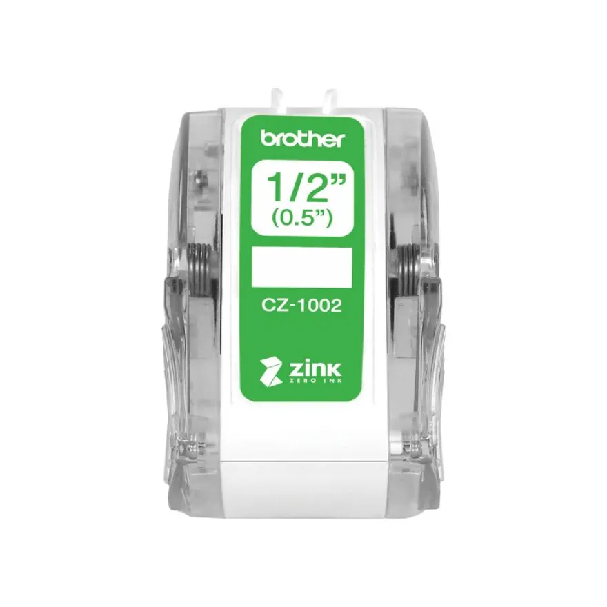 Brother CZ-12 - Ruban d'étiquettes auto-adhésives - 1 rouleau (12 mm x 5 m) - couleurs