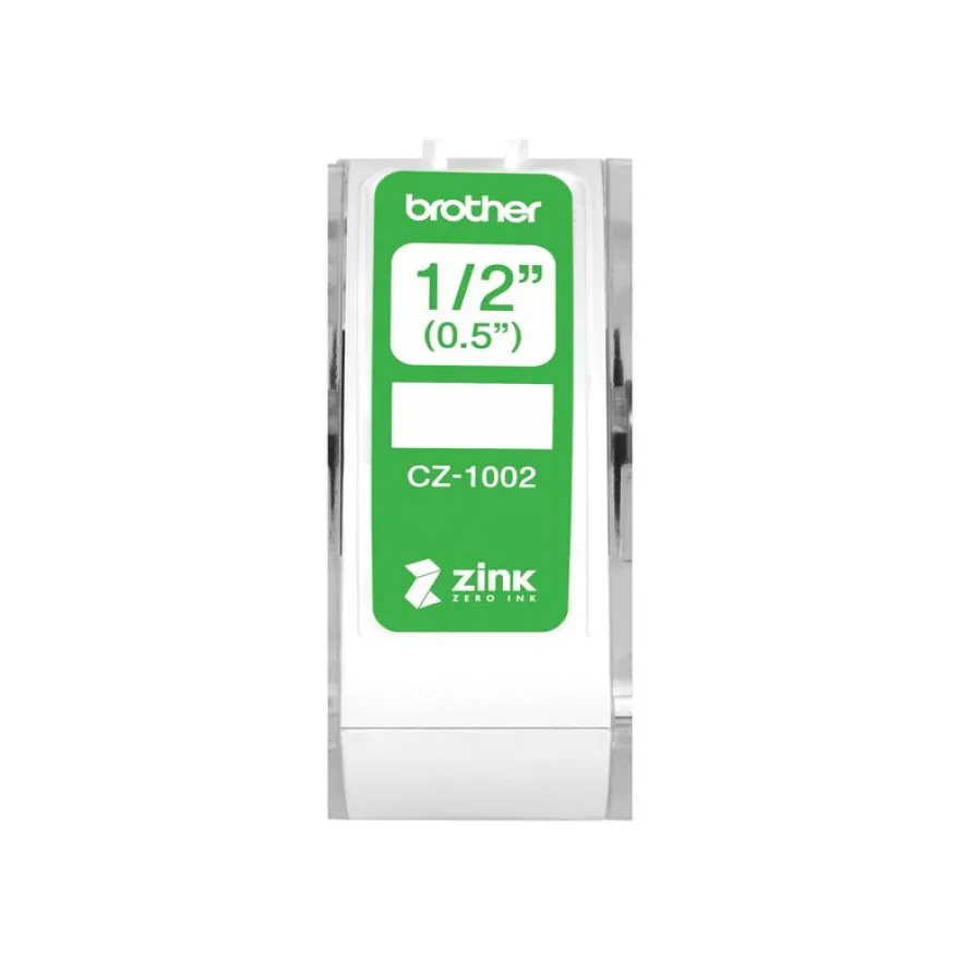 Brother CZ-12 - Ruban d'étiquettes auto-adhésives - 1 rouleau (12 mm x 5 m) - couleurs