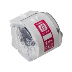 Brother CZ-14 - Ruban d'étiquettes auto-adhésives - 1 rouleau (25 mm x 5 m) - couleurs