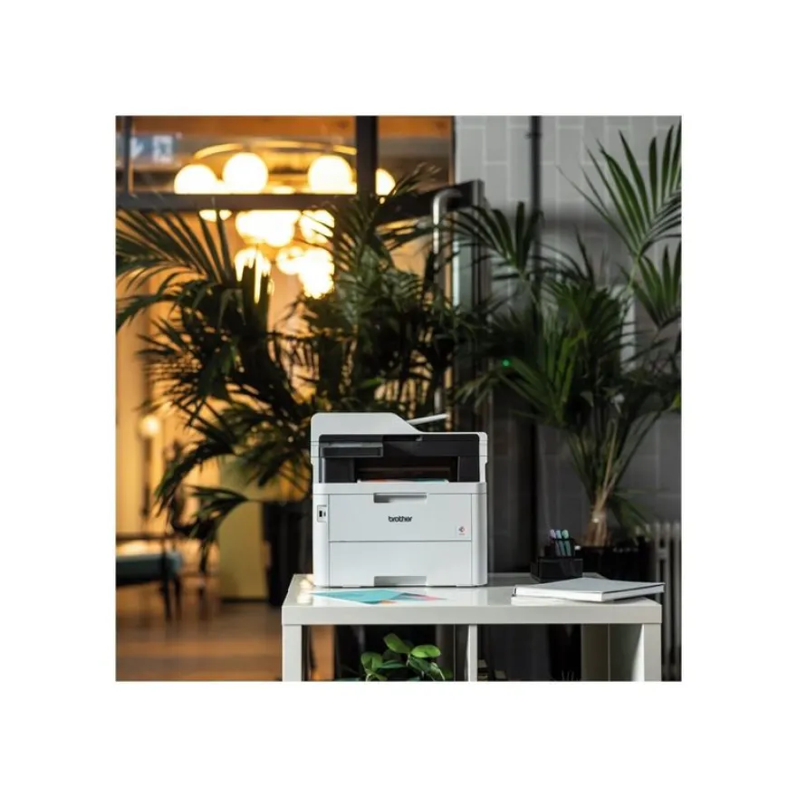 Brother MFC-L3760CDW - imprimante multifonction laser couleur A4 - USB 2.0, Gigabit LAN, Wi-Fi(n), hôte USB