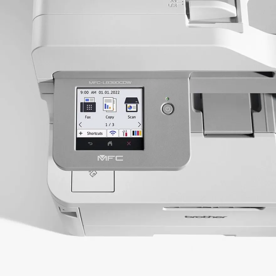 Brother MFC-L8390CDW - imprimante laser multifonction couleur A4 - USB 2.0, Gigabit LAN, Wi-Fi(n), NFC, hôte USB 2.0