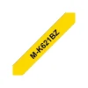 Brother MK621BZ - Ruban d'étiquettes papier auto-adhésives - 1 rouleau (9 mm x 8 m) - fond noir écriture jaune