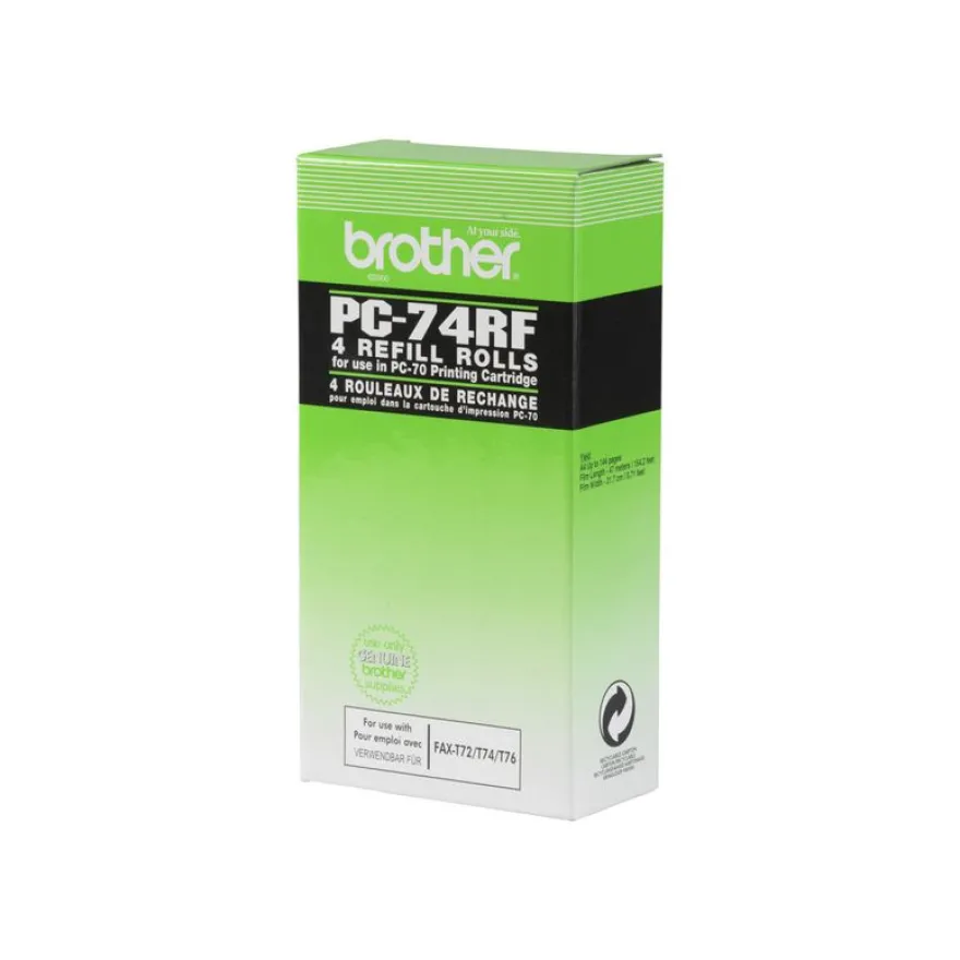 Brother PC74RF - Pack de 4 - noir - ruban d'impression original