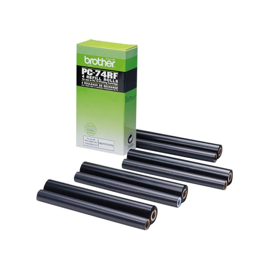 Brother PC74RF - Pack de 4 - noir - ruban d'impression original