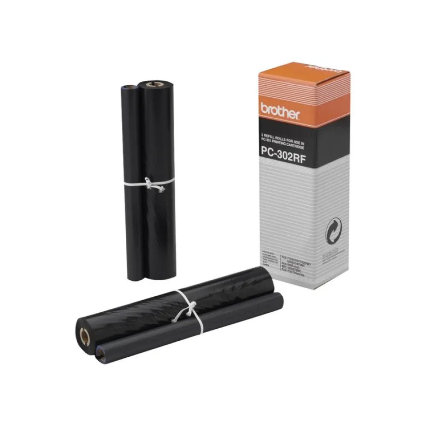 Brother PC302RF - Pack de 2 - noir - ruban d'impression original