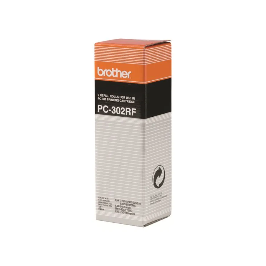 Brother PC302RF - Pack de 2 - noir - ruban d'impression original