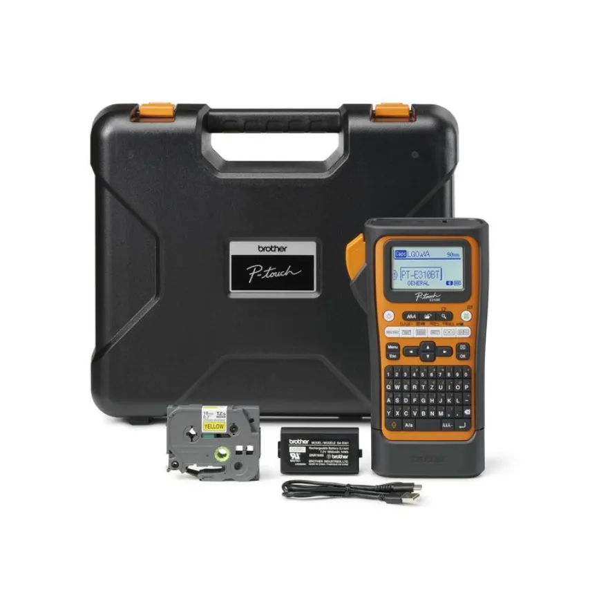 Brother P-Touch PT-E310BTVP - Étiqueteuse - Noir et blanc - transfert thermique - noir